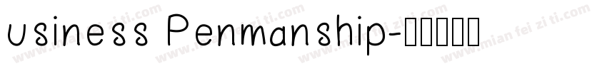 usiness Penmanship字体转换
